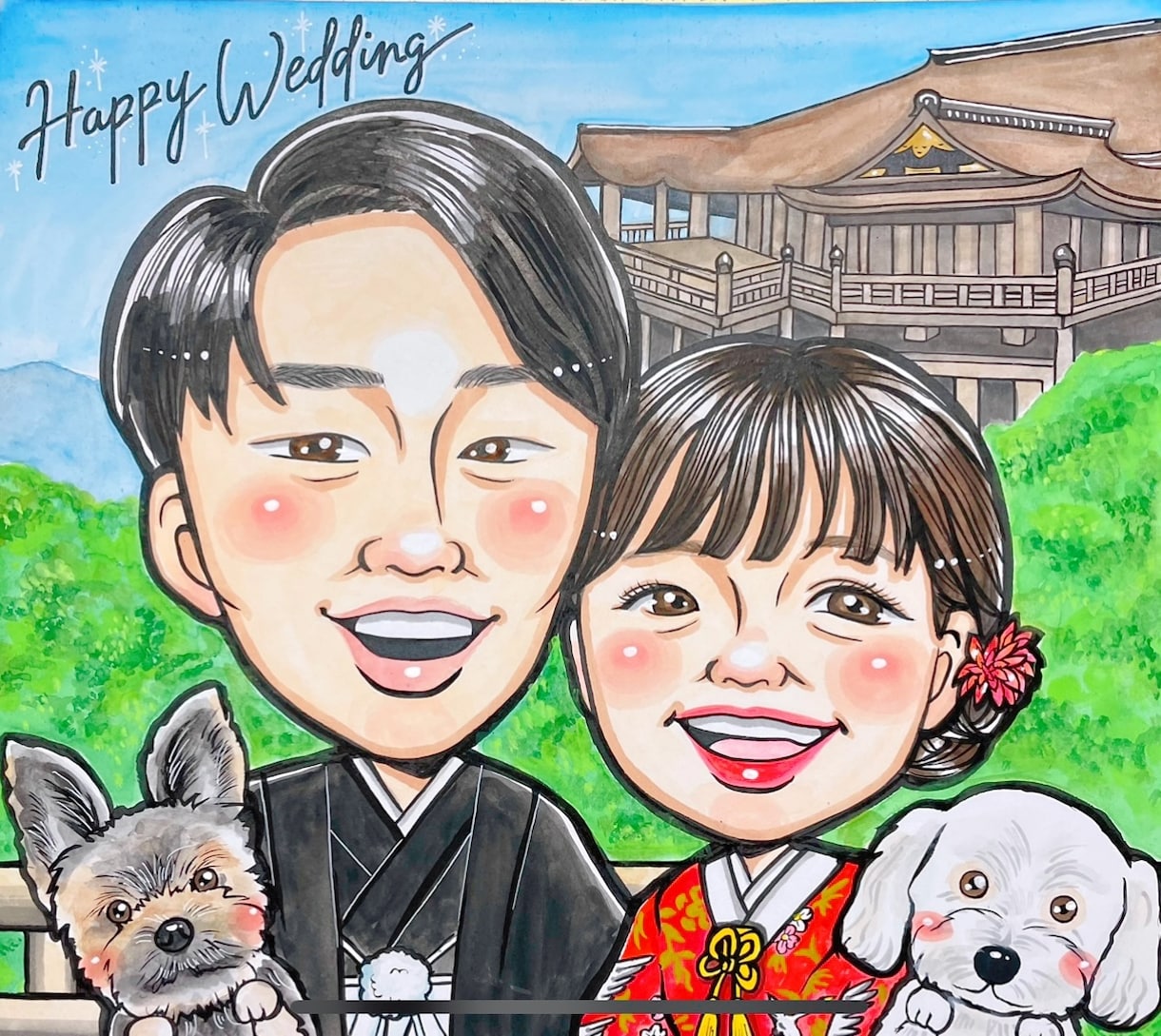 似ていてあったかい手描きの似顔絵お描きします 笑顔をカタチに 。世界に一つの贈りもの イメージ6