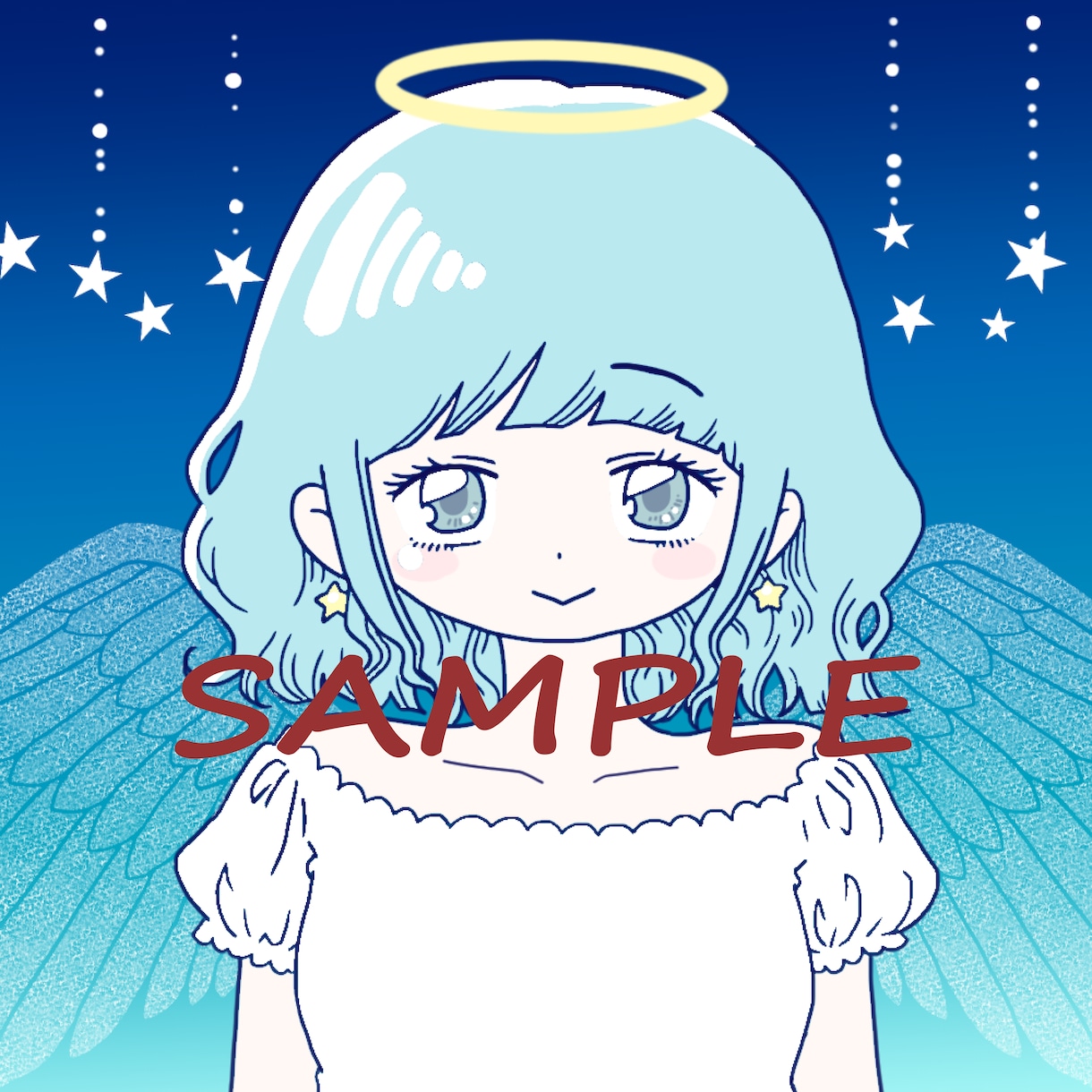 女性キャラのアイコン描きます SNSアイコン等にご利用いただける女性キャラのイラストです イメージ2