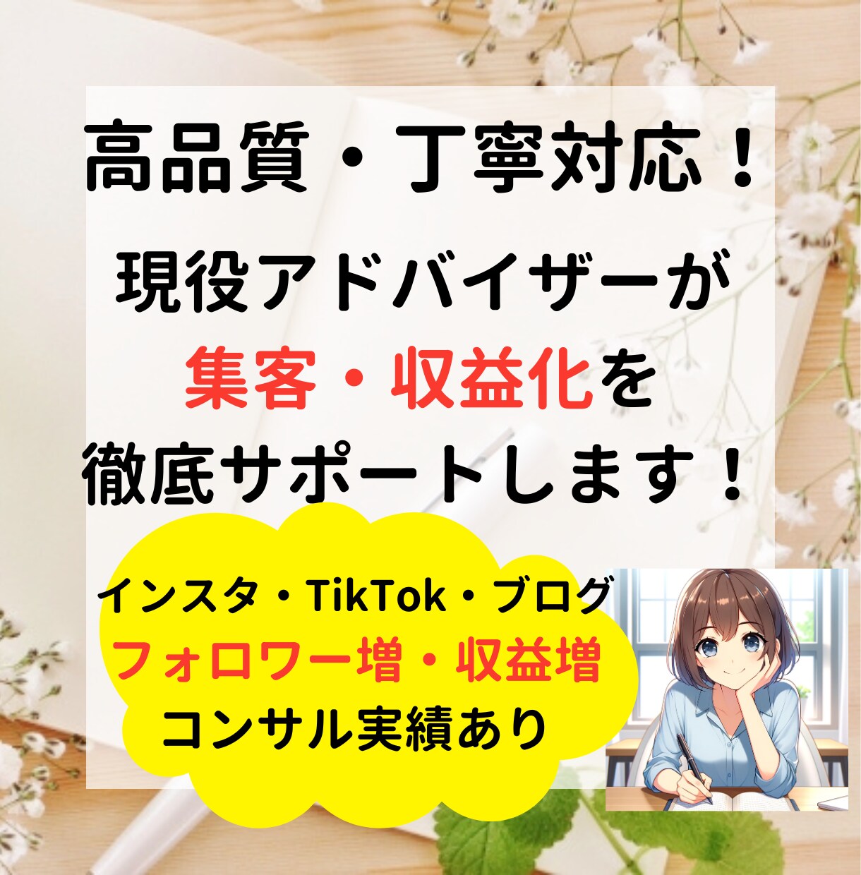 インスタ運用＆動画制作をサポートします 初心者OK！インスタ・TikTok可能な集客・収益化サポート イメージ1