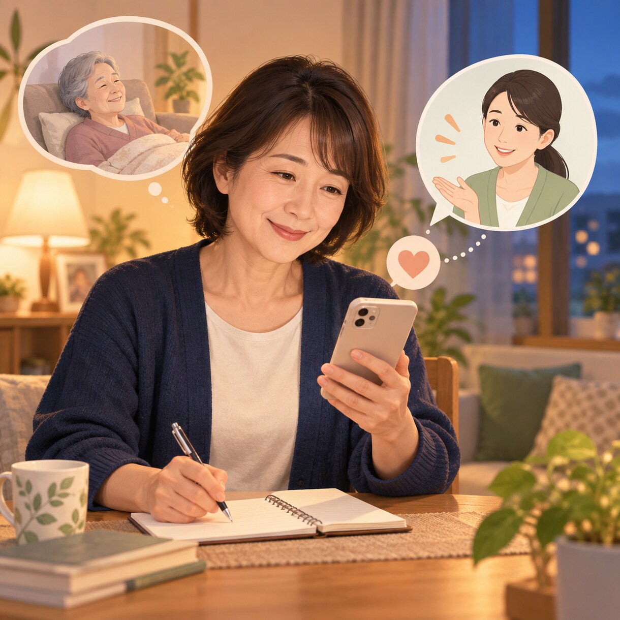 家族介護の悩みをチャットで整理します 社会福祉士が不安と次にすることを整理 イメージ3