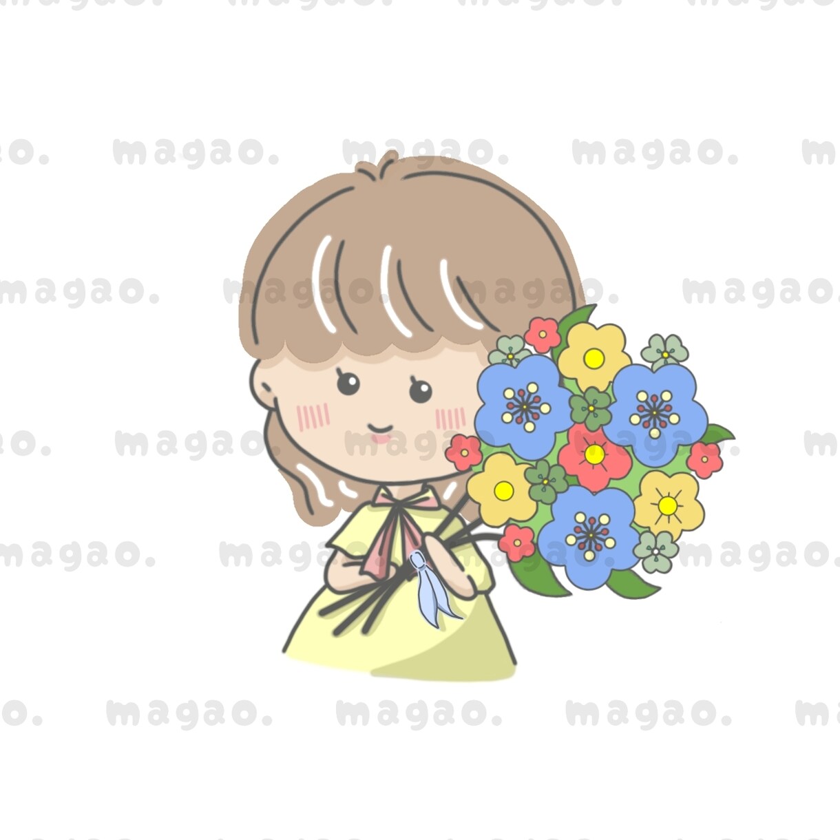 ふんわり♡アイコンお作りします ゆるふわシンプルSNSアイコン イメージ1