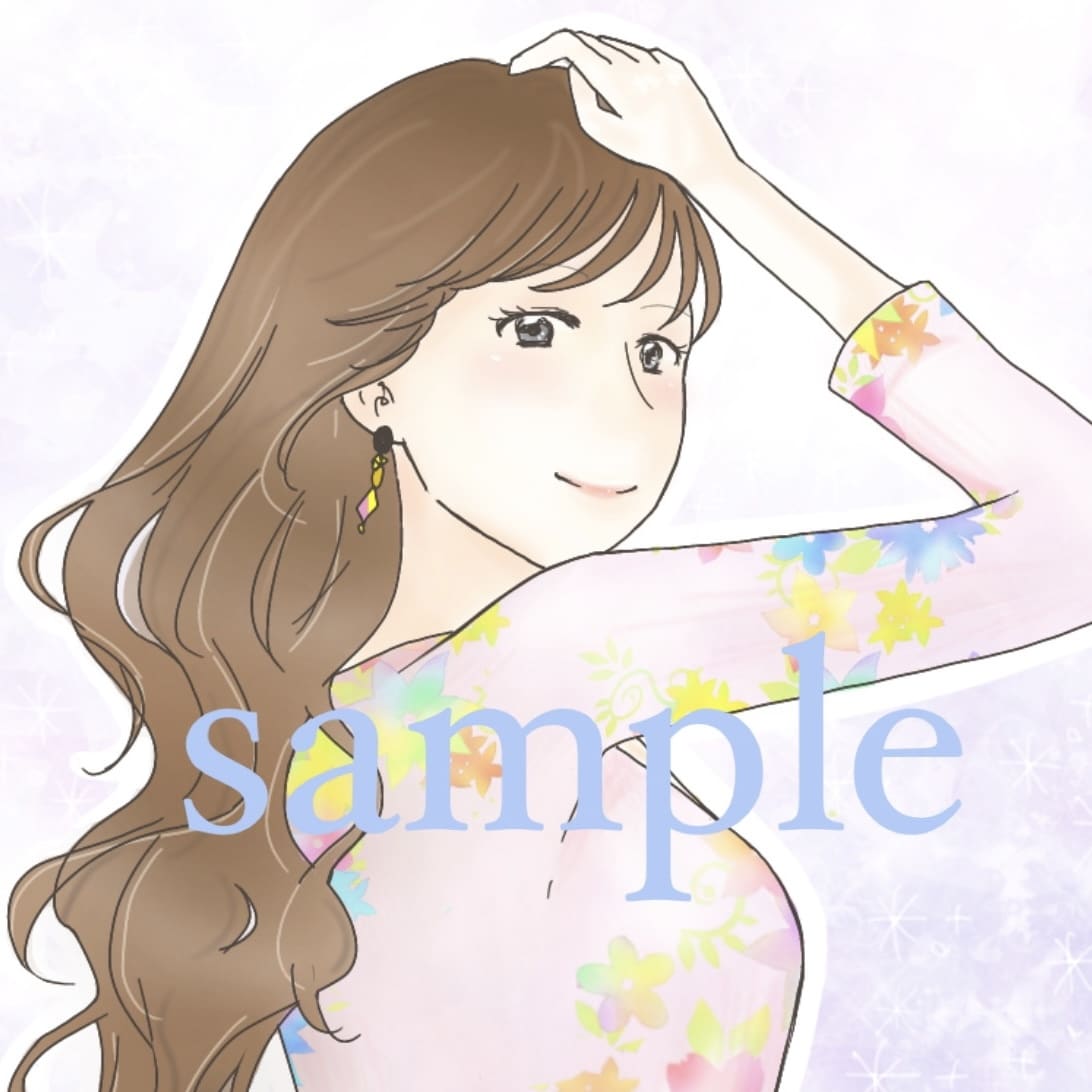 優しい女の子＊SNS用イラスト・アイコン描きます 商用利用可能！ブログやInstagramなどにも◎ イメージ3