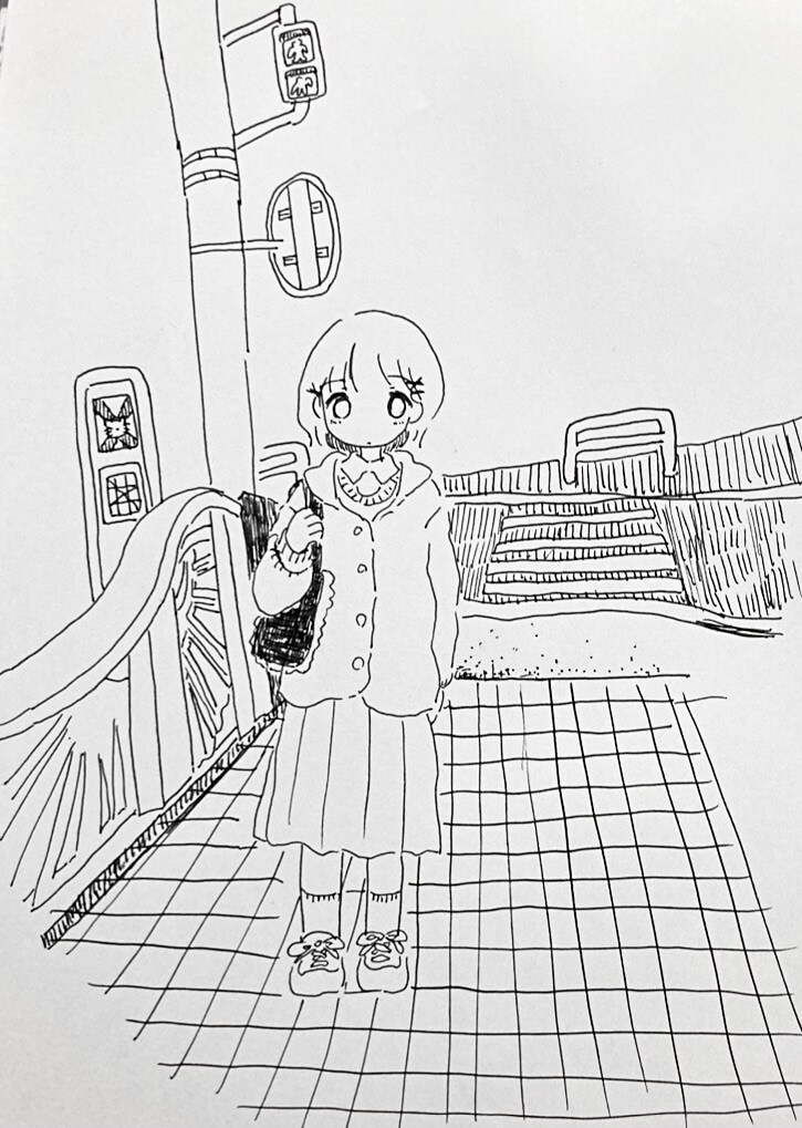 思い出の場所、イラストにします 思い出の場所に女の子を加えたイラストを描きます！日常風景も！ イメージ3