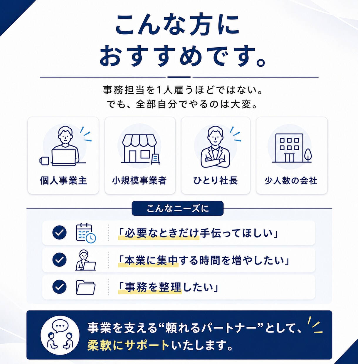 忙しい社長の右腕として、営業事務をサポートします 受発注・見積・請求・業務改善まで対応します イメージ7