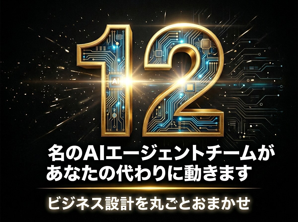 AIチーム12名があなたのビジネス丸ごと設計します AIチーム12名が戦略から記事・LP・LINEまで一括納品 イメージ1