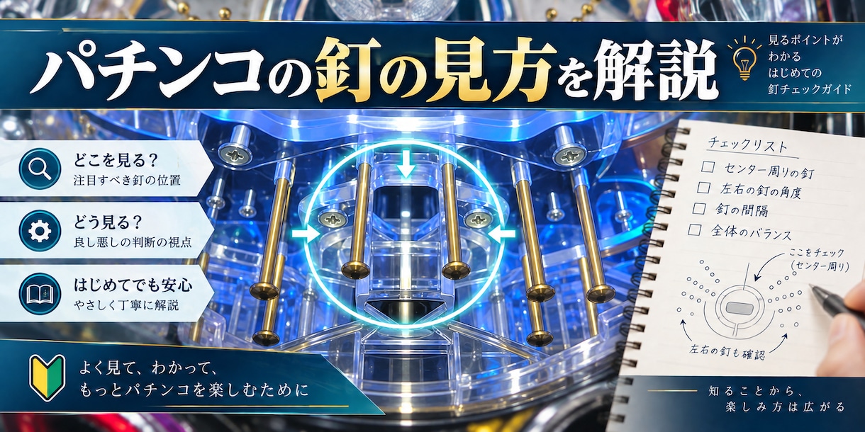 パチンコの釘の見方を教えますます 現場経験者が見るポイントをやさしく解説 イメージ1