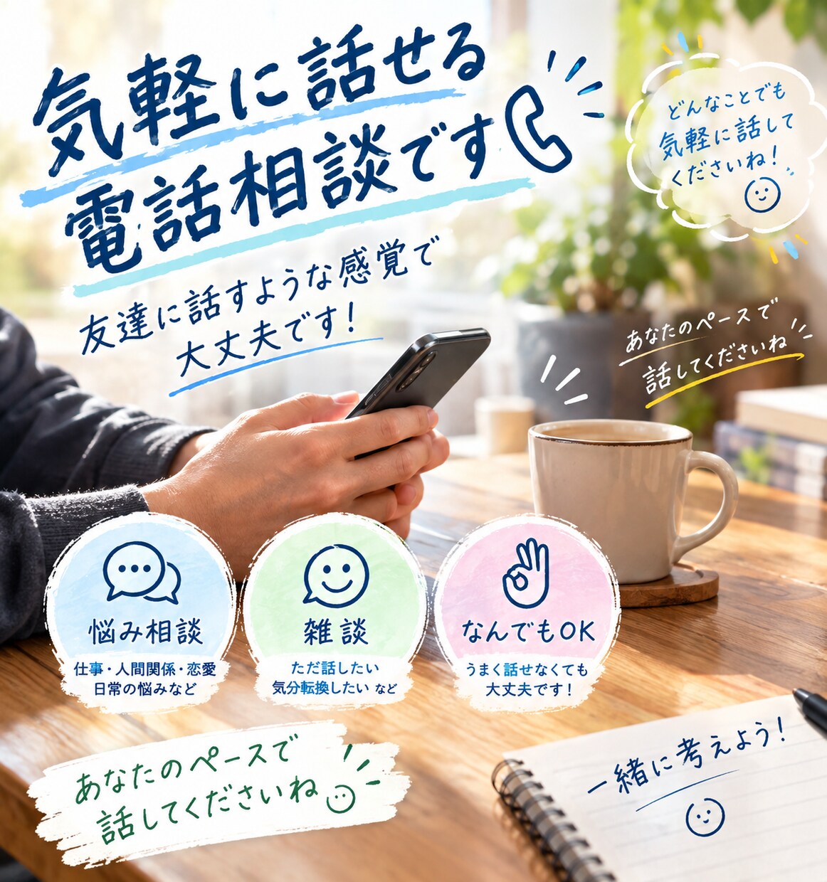 悩み相談、スポーツ、筋トレの悩みお聞きします 悩み相談・筋トレ・スポーツ何でもOK！一緒に考えて解決します イメージ3