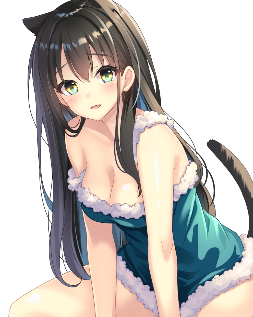 もふもふ可愛いケモミミ女の子イラスト描きます ちょっと大胆であざと可愛いケモミミキャラクターを制作します。 イメージ2