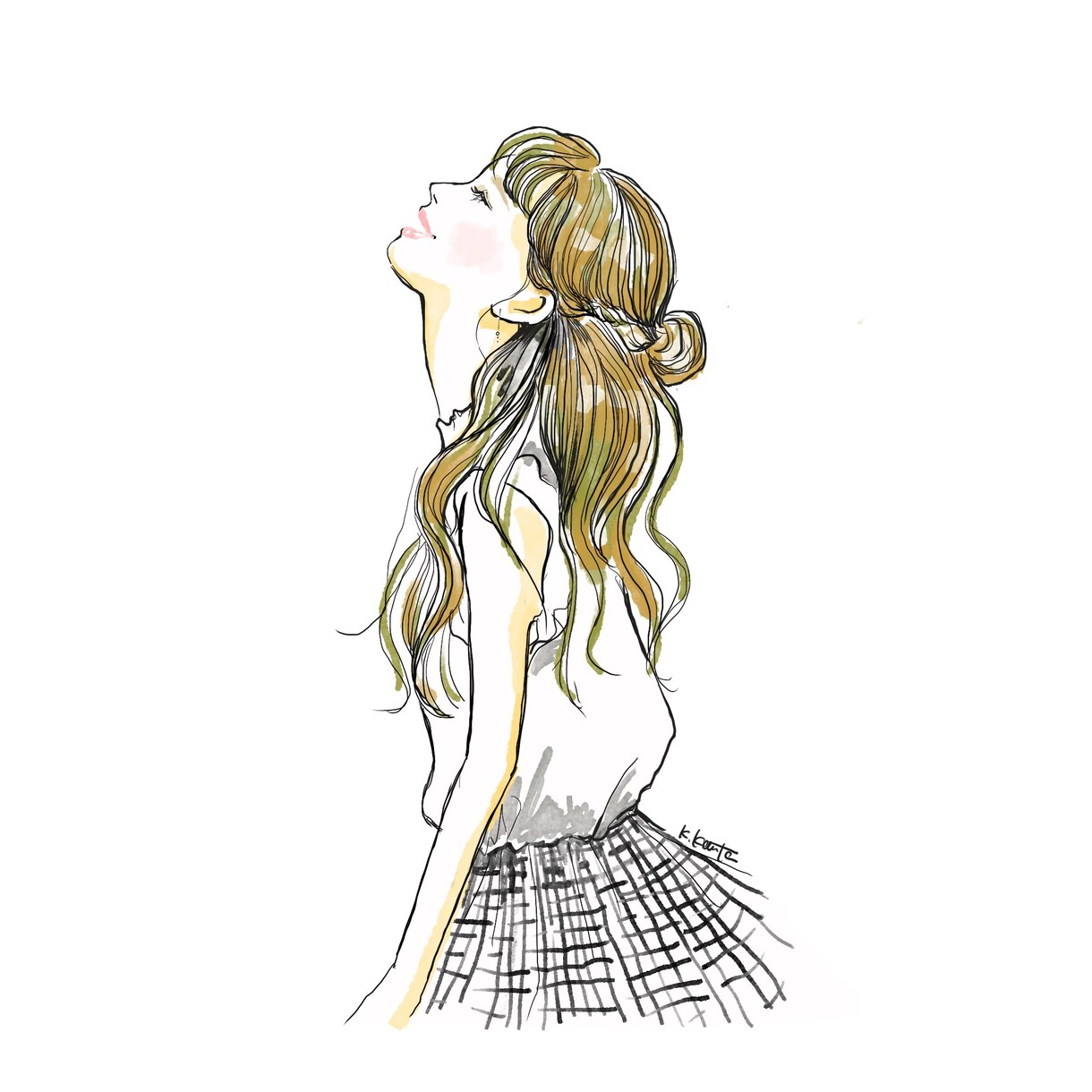きれいな女の子描きます お写真を元に透明感あるオシャレな女の子データ制作します。 イメージ5