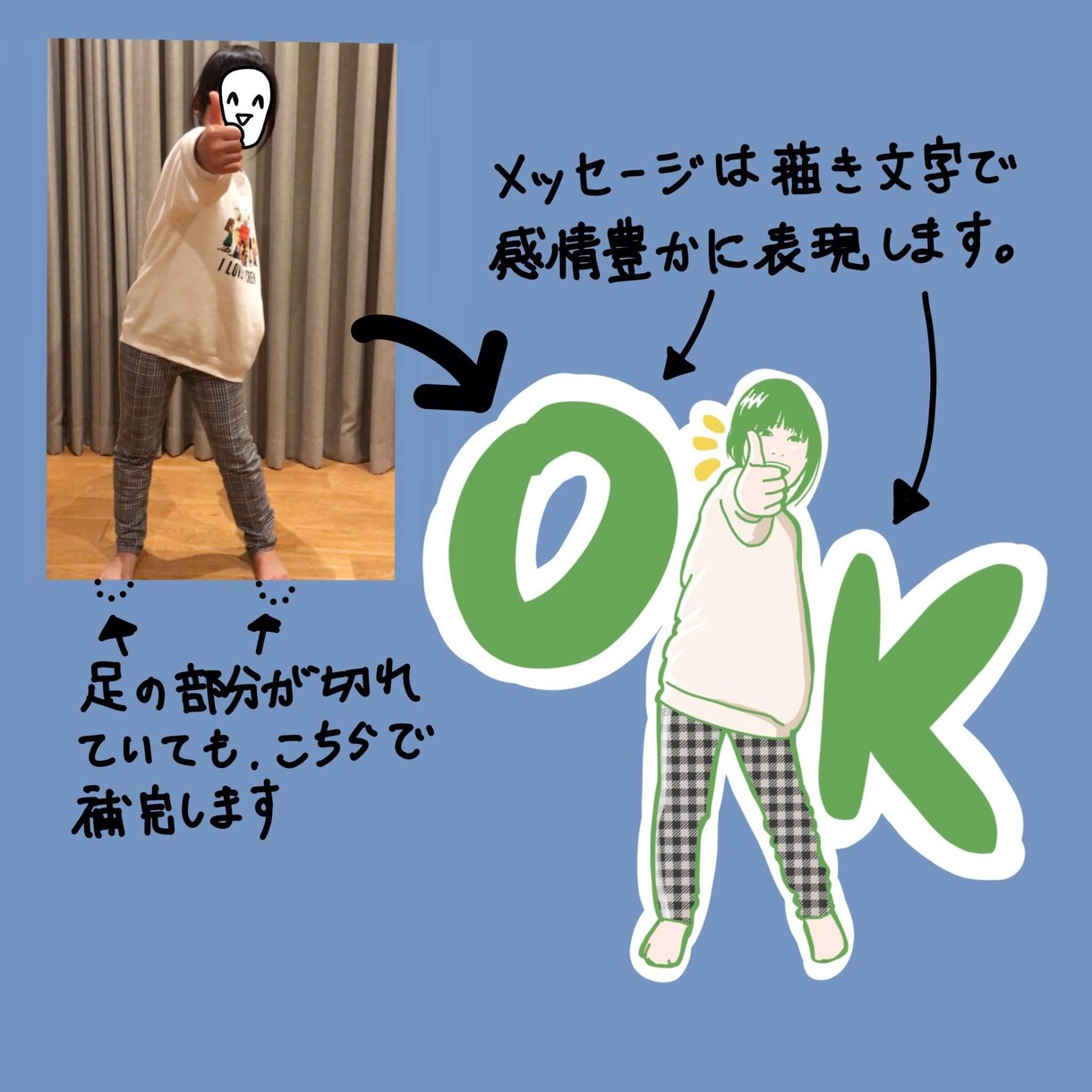 写真を元にPOPなイラストLINEスタンプ作ります 世界に一つ！お子様やペットのおちゃめなワンシーンをスタンプに イメージ6