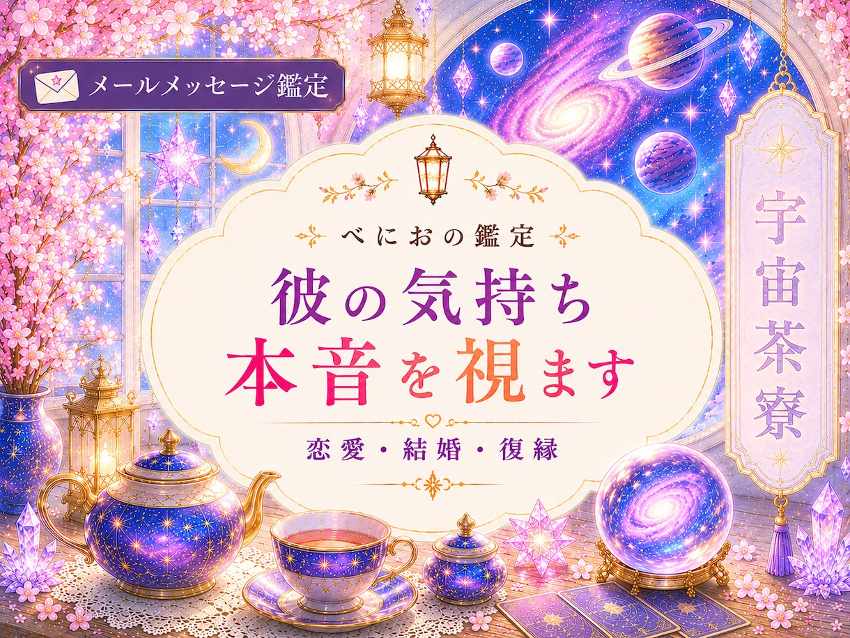 彼の気持ち本音を視ます 恋愛・結婚・復縁のご縁鑑定いたします。 イメージ1
