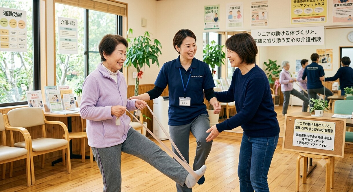健康・介護の相談、指導行います シニアの動ける体づくりと、家族に寄り添う安心の介護相談 イメージ1