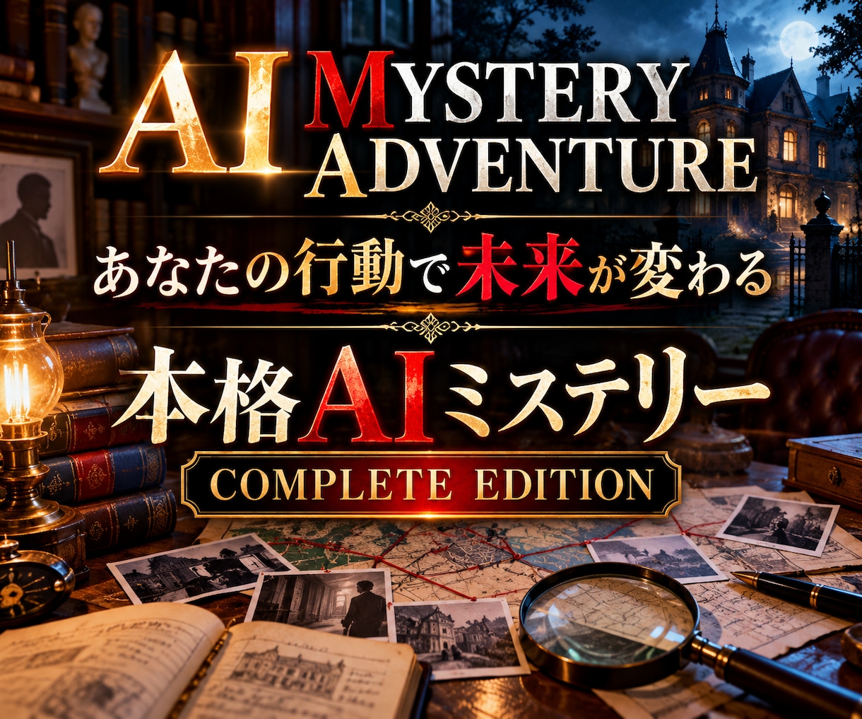 AI本格ミステリーゲームを提供します あなたの行動で未来が変わる本格推理体験 イメージ1