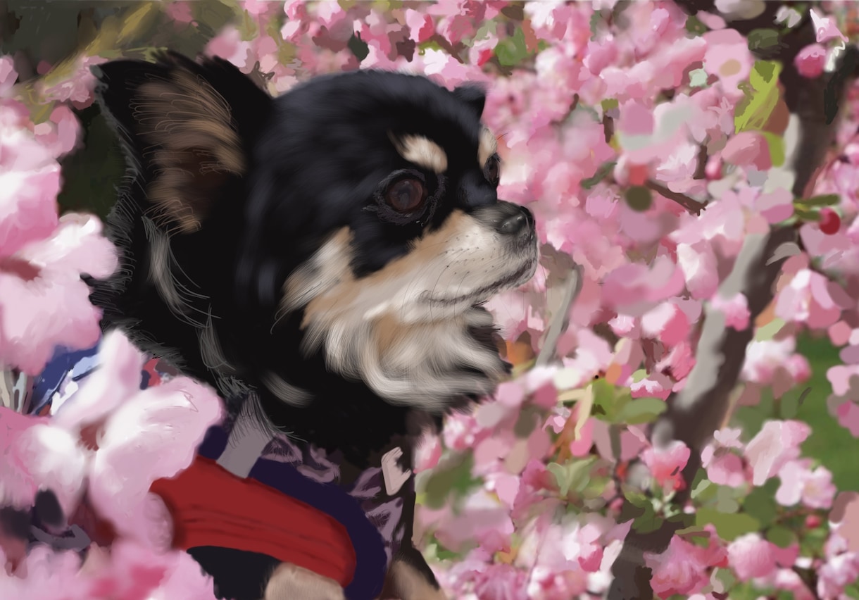 ペットの写真をもとにリアルなイラスト描きます プレゼントや、スマホの待ち受け、アイコンにお使いいただけます イメージ7