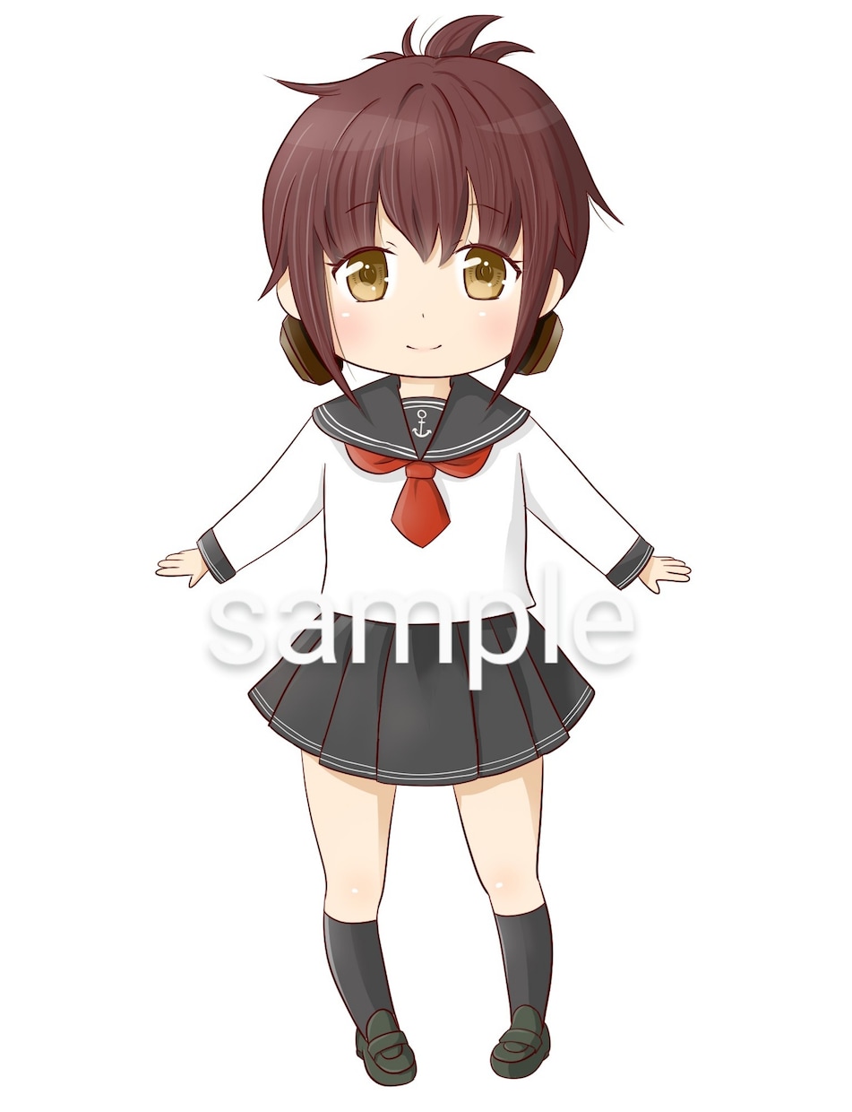 3頭身の女の子描きます いろいろなご要望にお応えします(*´∀人) イメージ1