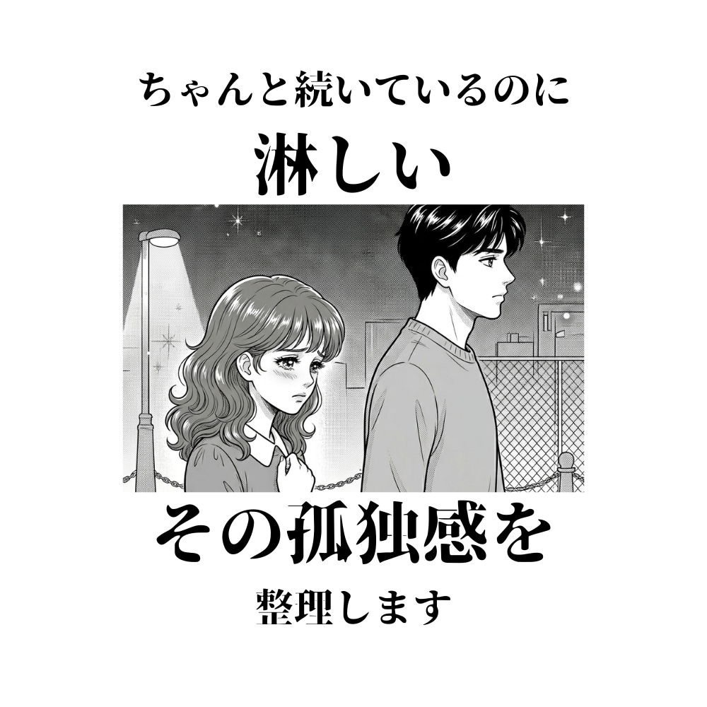 ちゃんと続いてるのに寂しい…を読み解きます 関係は続いているのに寂しい方へ イメージ1