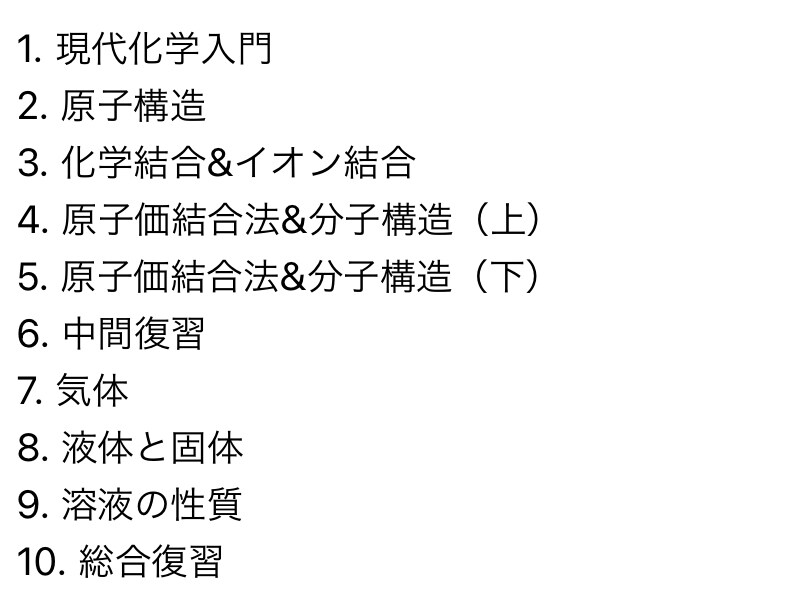 Archer's 化学基本原理（上）を教えます 高校のプラスα、化学グランプリ、単純復習などがしたい方へ！ イメージ2
