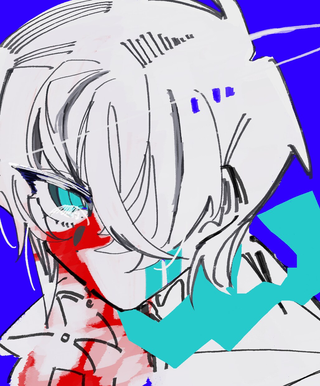 バチッと決まった一枚絵書きます 色味強く！加算発光！かっこよく！まとまりよく！ イメージ1