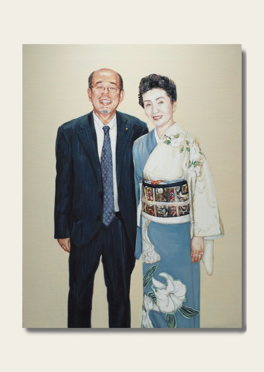油絵で高級感のある結婚式のウェルカムボード描きます 式が終わった後もおうちに飾れるように イメージ9