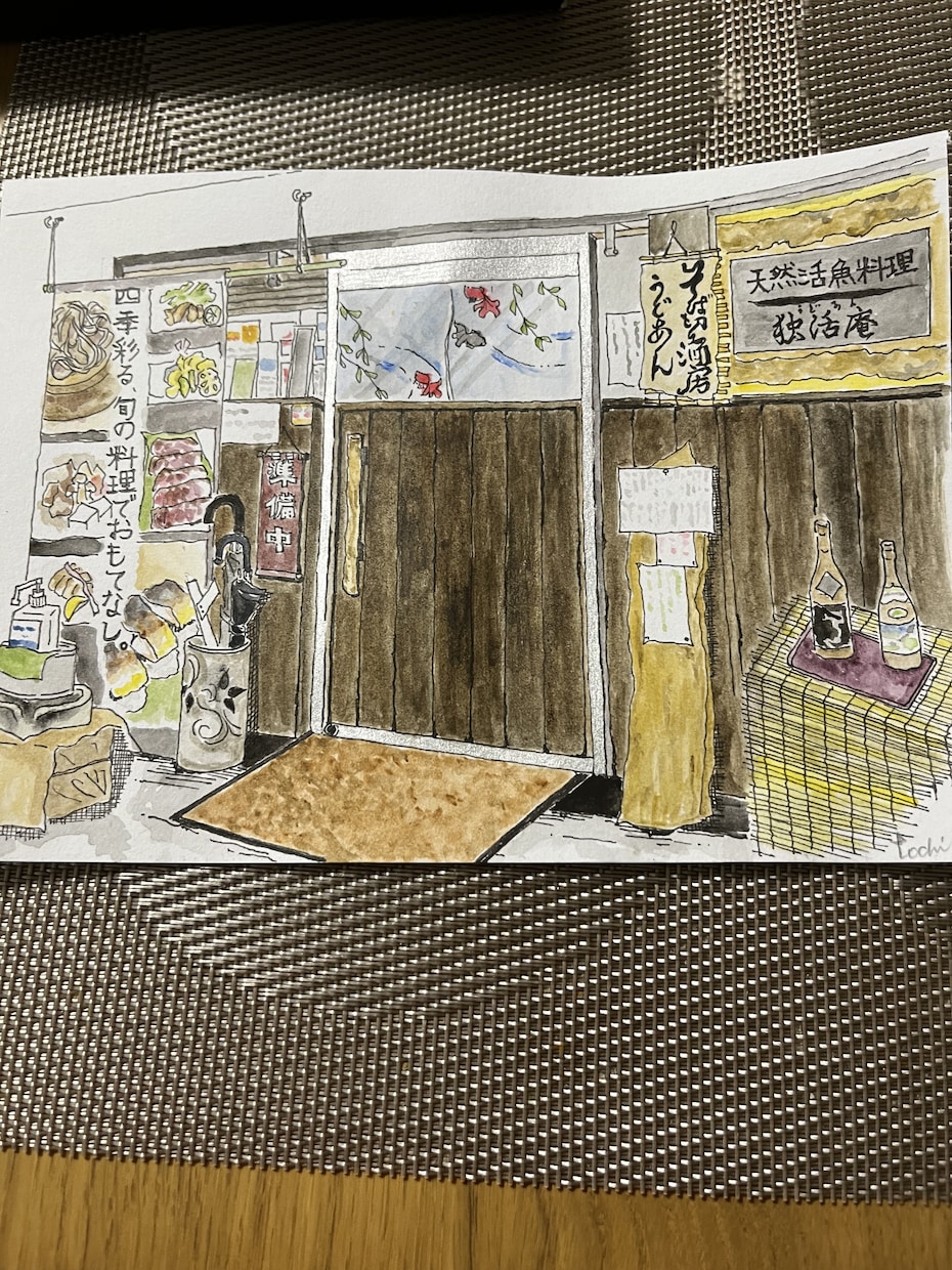 大切なお店やお家を手描きの絵にします 写真から温かみのある一枚を描きます イメージ6