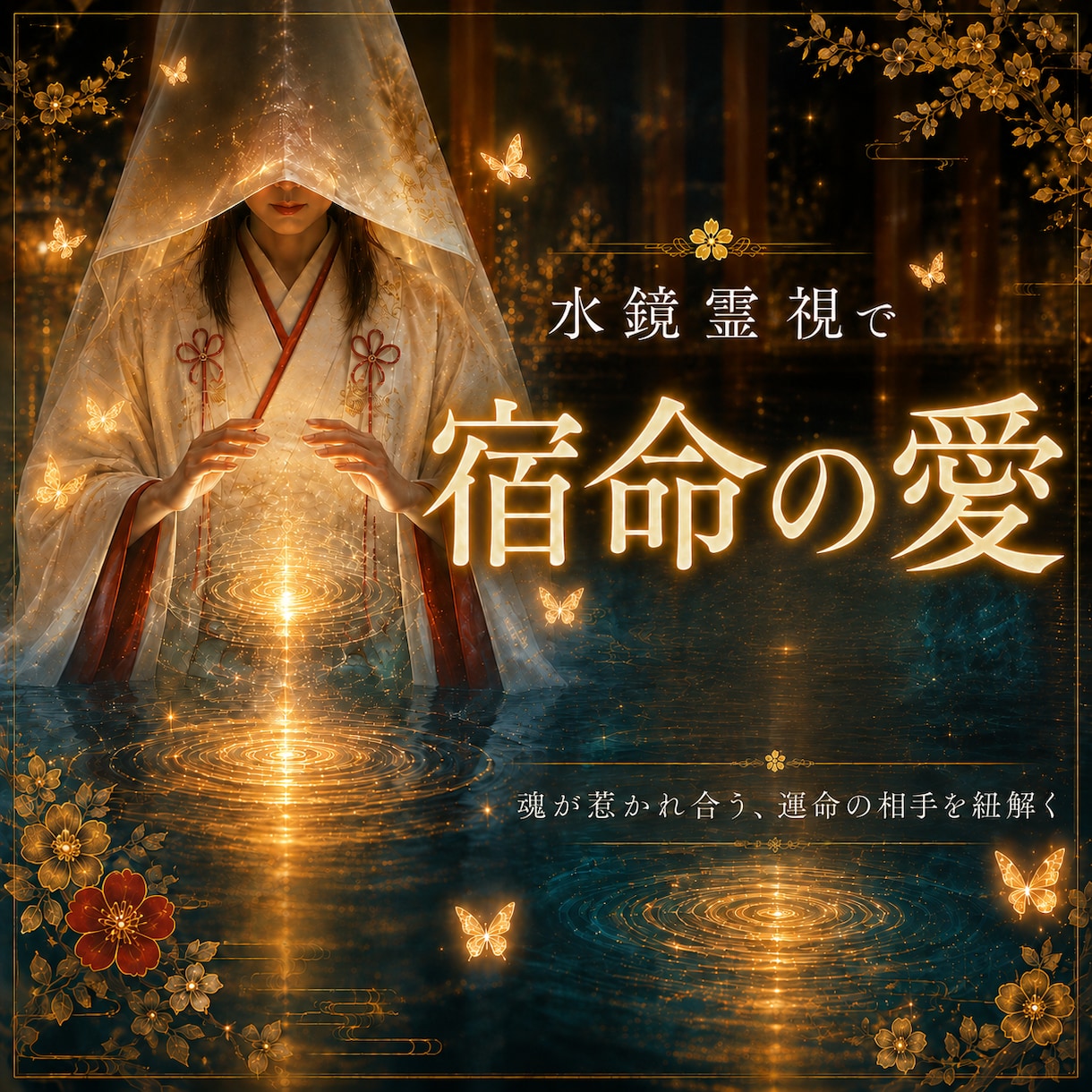 水鏡霊視で宿命の愛の未来を鑑定します この恋が宿命かを読み解き、進むべき道を魂の答えから導きます イメージ1