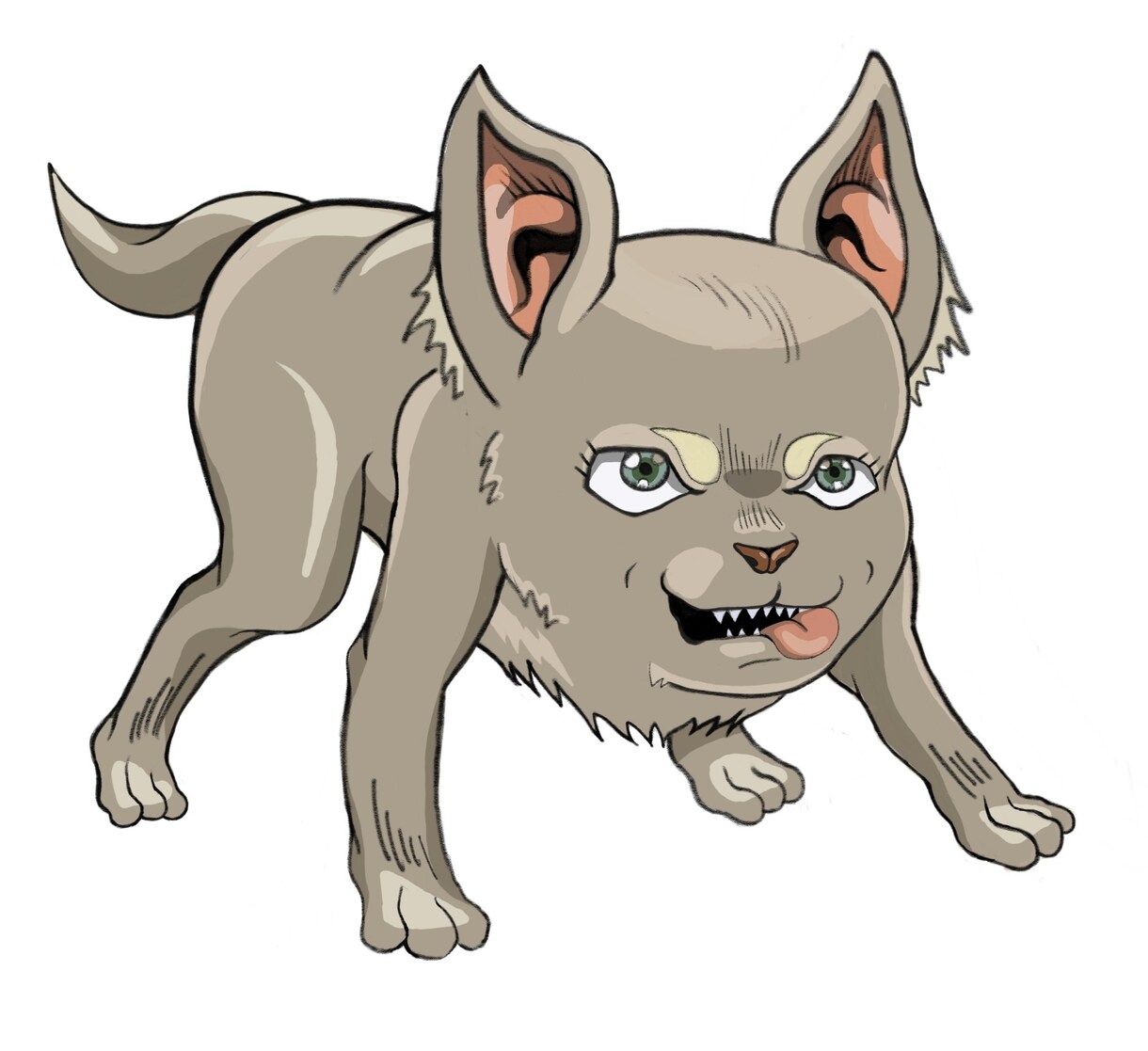 あなたの愛犬をイラスト化(人気アニメ風)にします あなたの愛犬をアニメ風タッチで書きます。 イメージ2