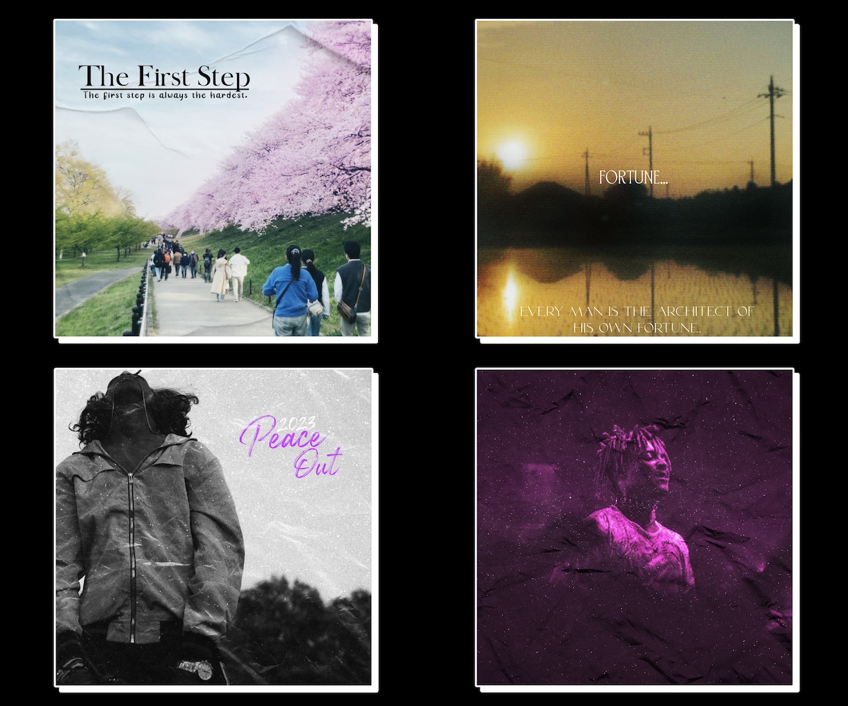 あなたの写真からオリジナルジャケット画像作成します ダークでクールなものから今どきなエモいものまで！ イメージ5