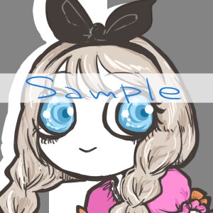 SNS等のアイコン描きます あなたの創作子さん、アバター等をちょっと毒気のある絵柄で イメージ4