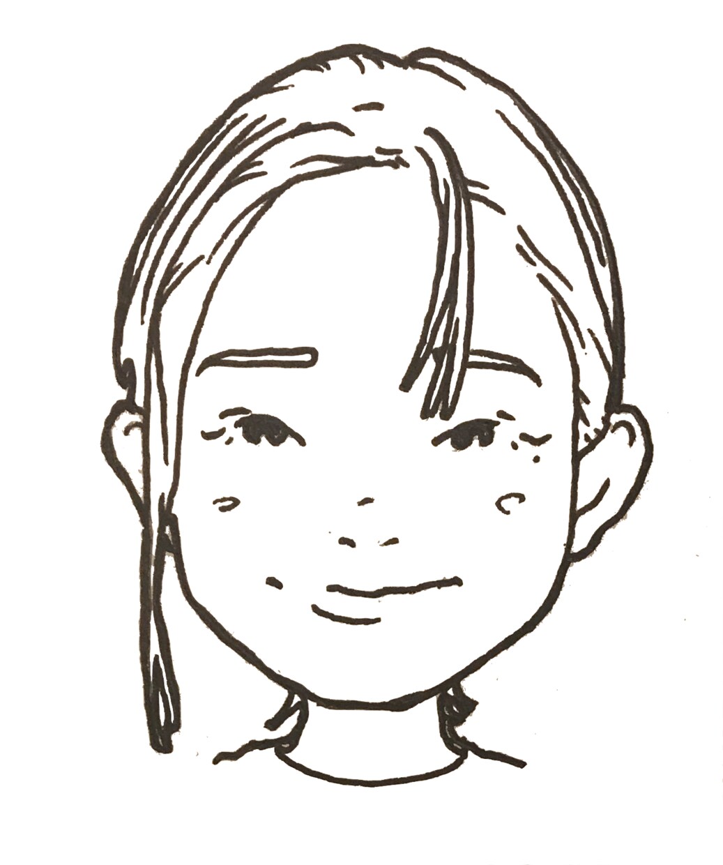 シンプル線描似顔絵！アイコン・バナーにも使えます 可愛くて個性的な手書き・手描きイラストでアナログの良さを イメージ5