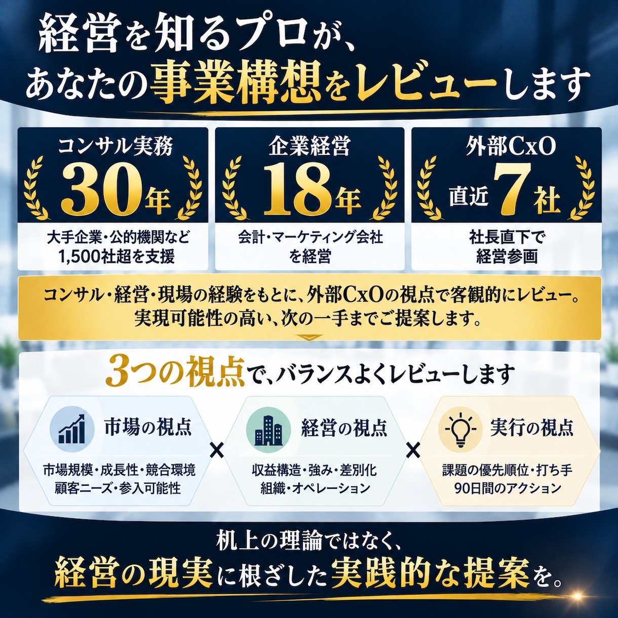 外部CxOが事業計画を5ページで見える化します コンサル実務30年/経営18年/社長直下CxO経験直近7社 イメージ3