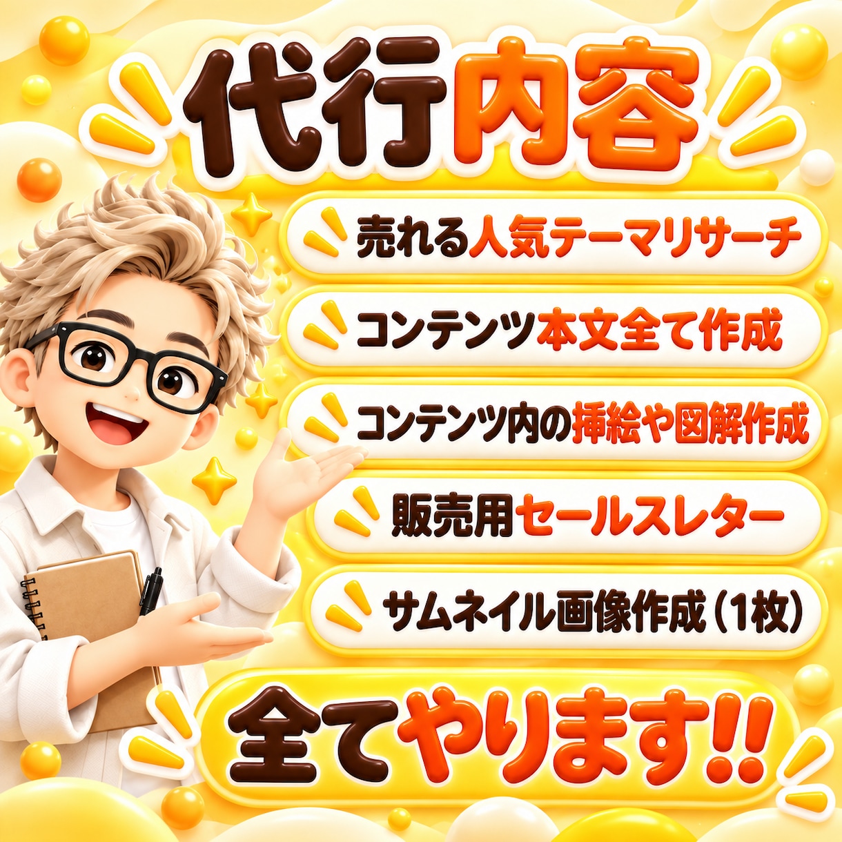 丸投げ！？【売れる状態コンテンツ】を作成代行します あなたは販売するだけ!忙しい人ほどOK!あなたの負担ほぼ0! イメージ3