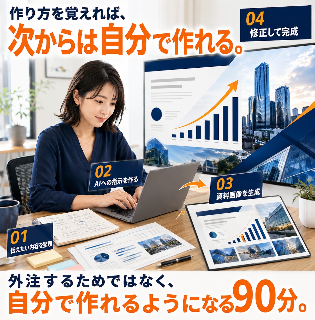 90分でAIプレゼン資料の作り方をレクチャーします 明日から仕事で使えるAI資料をレクチャー イメージ8