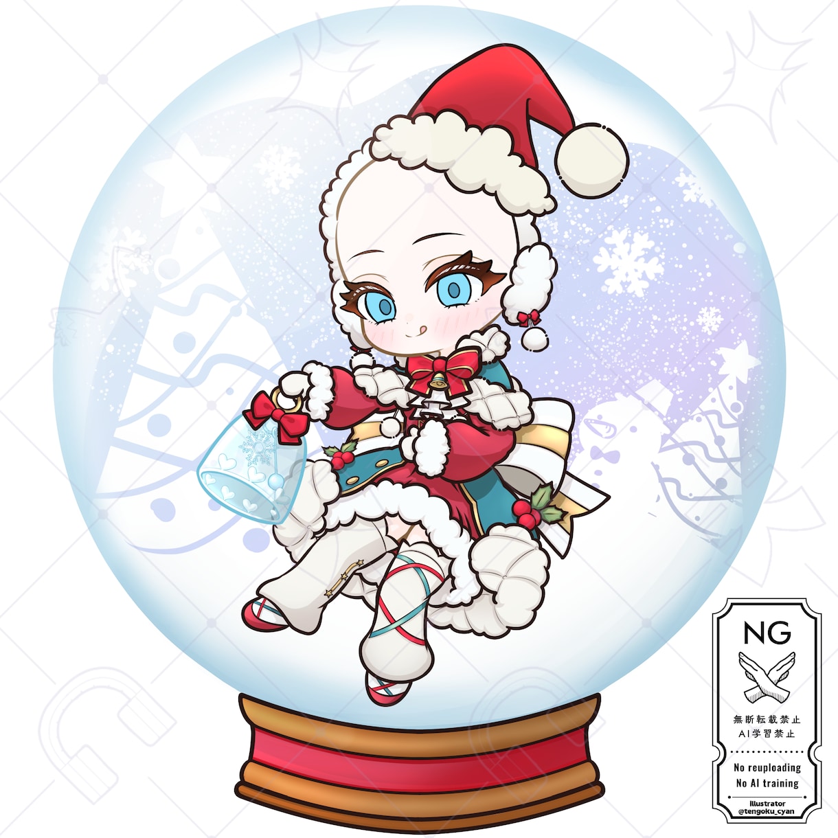 商用利用可！【スノードーム】ミニキャラを描きます ライバー活動をお手伝い！配信/パネル開け/アイコン/グッズ イメージ2