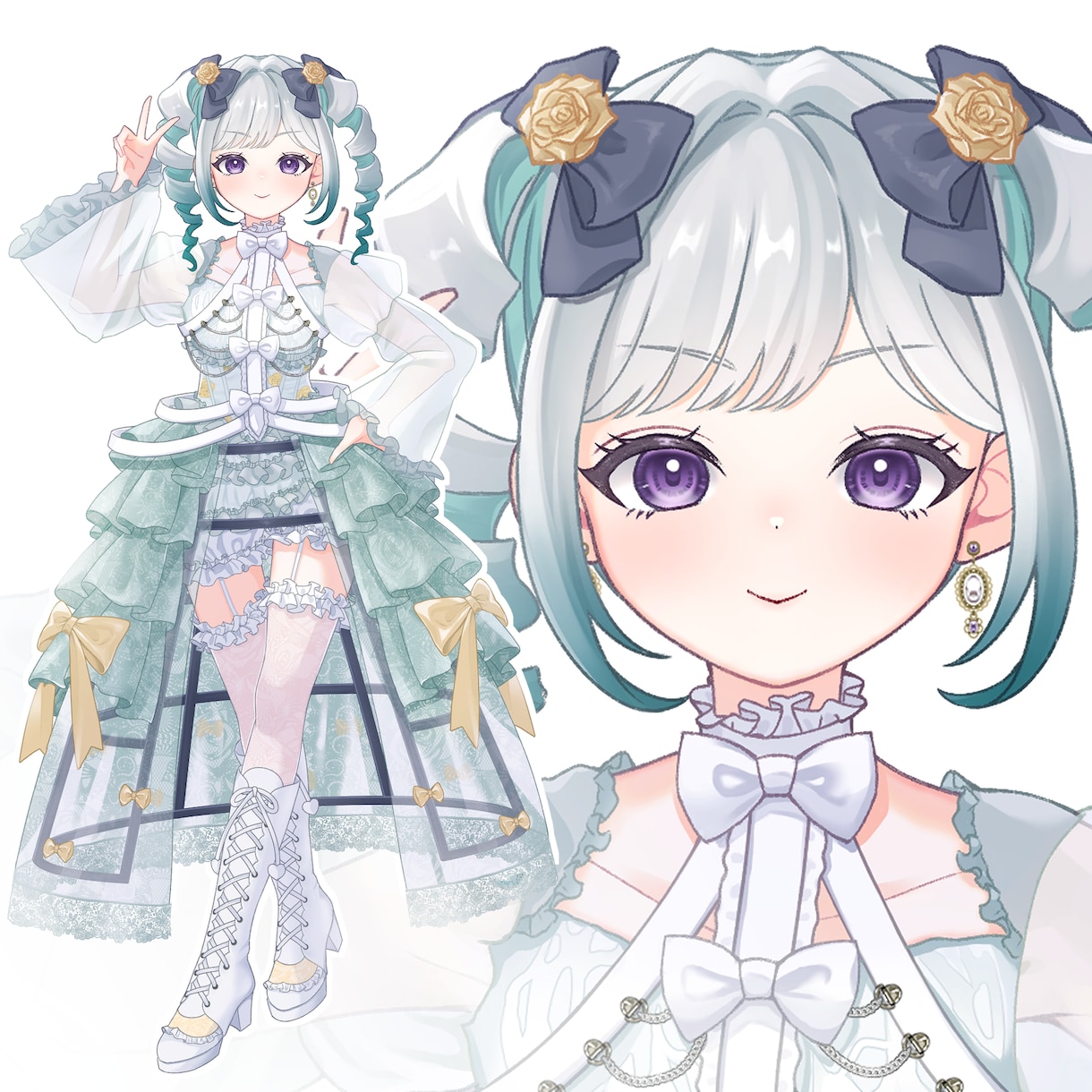 衣装デザインに拘った立ち絵描きます TRPG、IRIAM、VTuber、新衣装、グッズにどうぞ❁ イメージ3