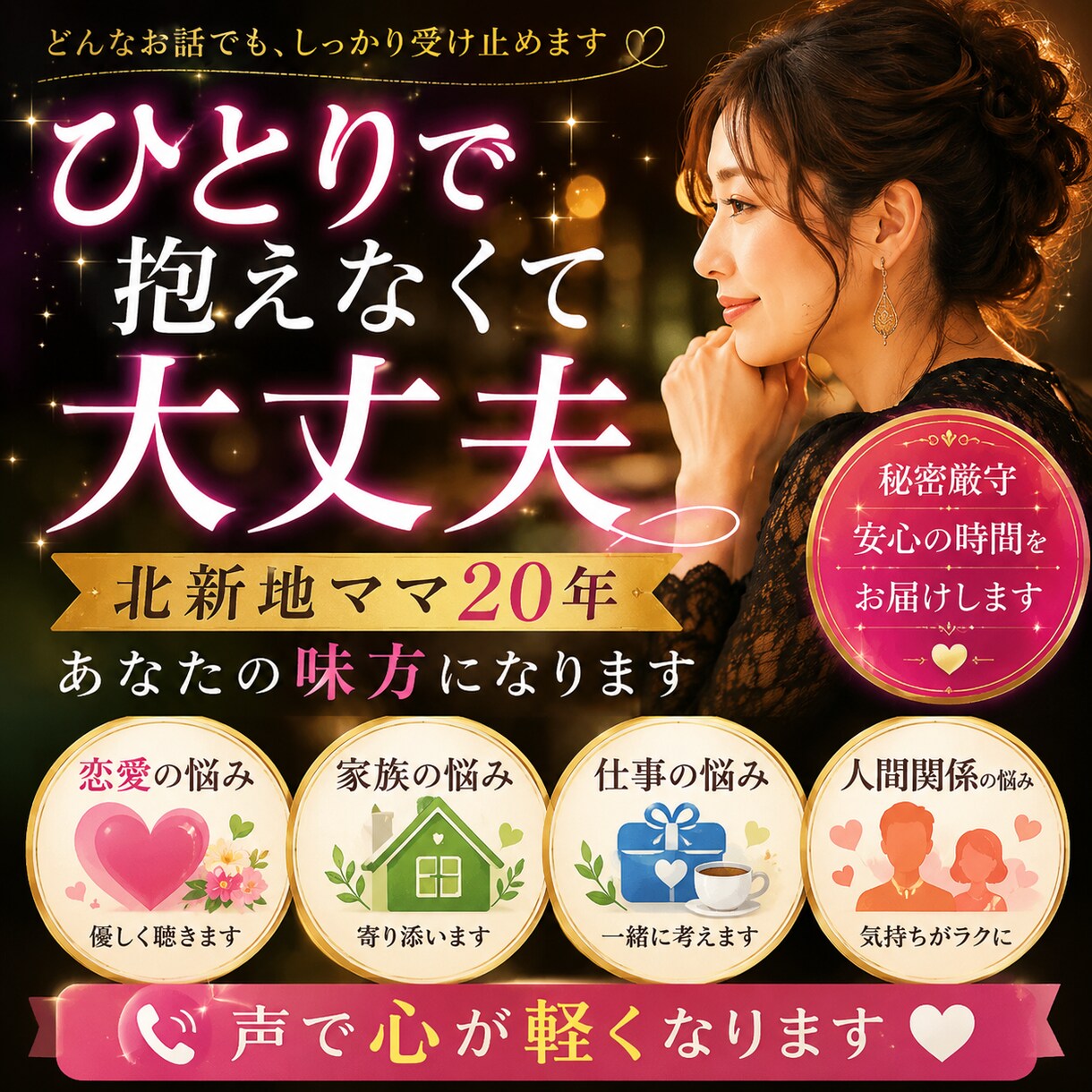 北新地ママがあなたの味方になりますます 20年以上たくさんの人生に寄り添ってきました イメージ1