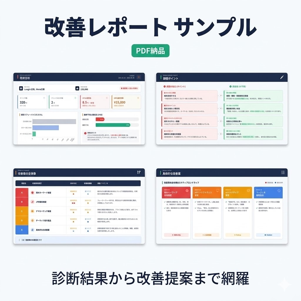 Google広告の広告診断＋改善提案します Google広告の広告診断＋改善提案｜リスティング広告分析 イメージ4
