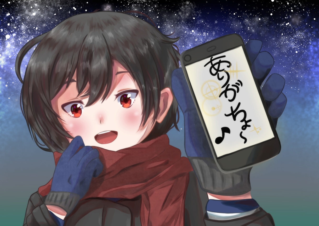 SNS等のアイコン、背景で使えるイラスト描きます 全てのイラストに愛情をたっぷり込めてます。 イメージ1
