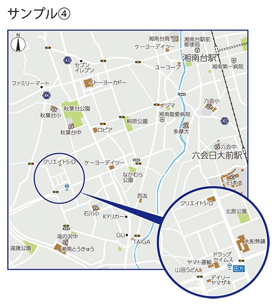 即日対応可能！用途に合わせた地図作製します 店舗案内や不動産物件案内をきれいな地図で分かりやすく イメージ4