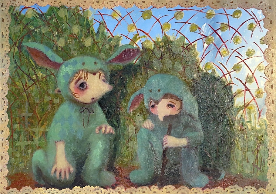 ３つのキーワードから妖精さんの空想画を描きます メルヘンな絵画をお家に飾りませんか？ イメージ5