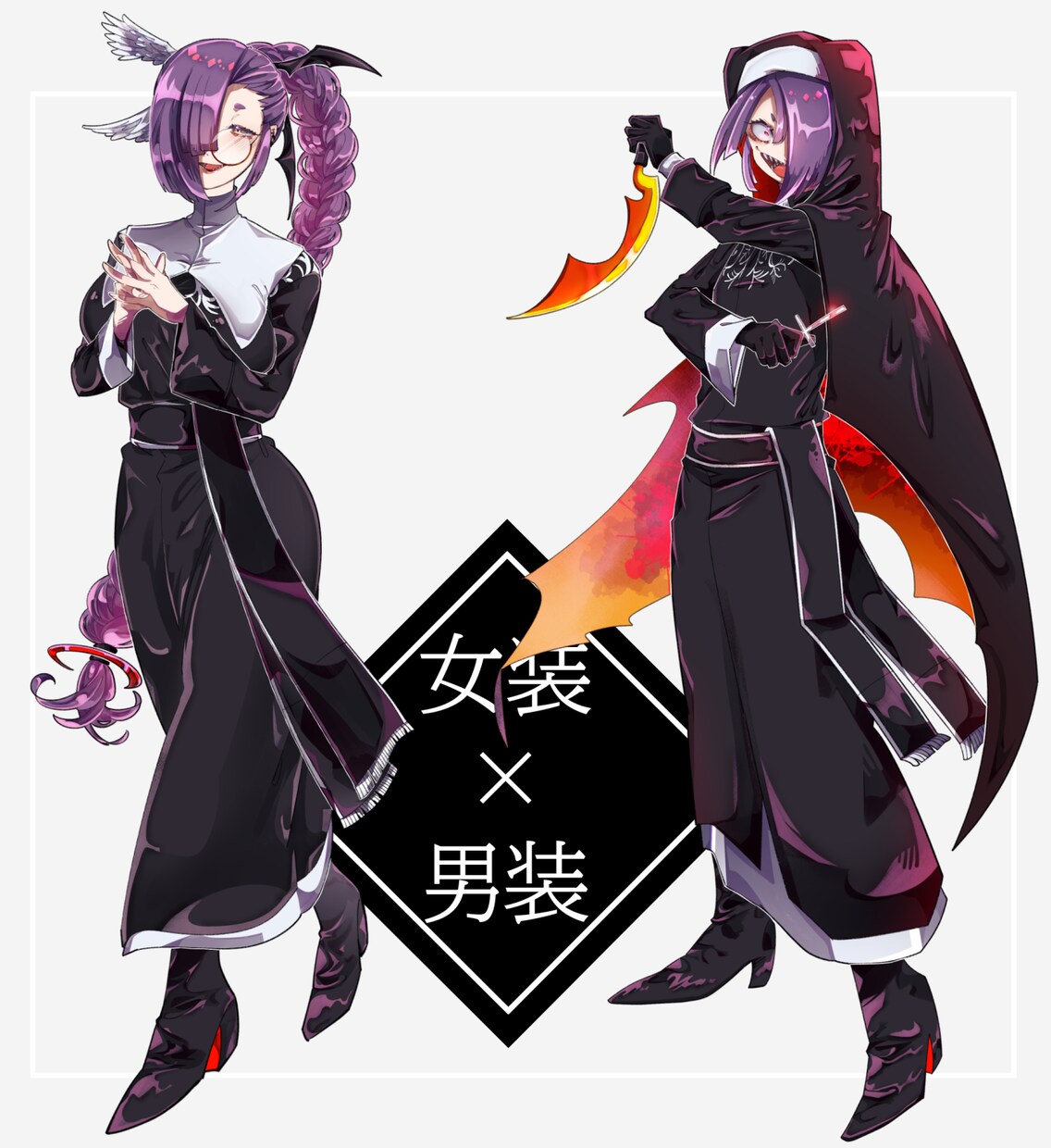 キャラクターデザイン、立ち絵製作承ります TRPG、動画に使える立ち絵製作を行います イメージ7