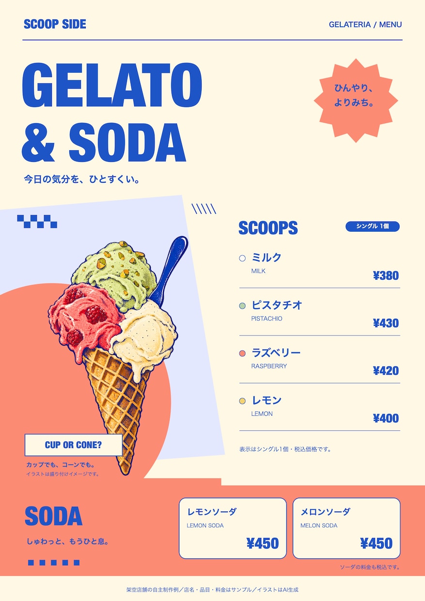 個人店の料金表・メニュー表を見やすく整えます 手書き・写真からA4一枚に。修正2回・PDF納品 イメージ8