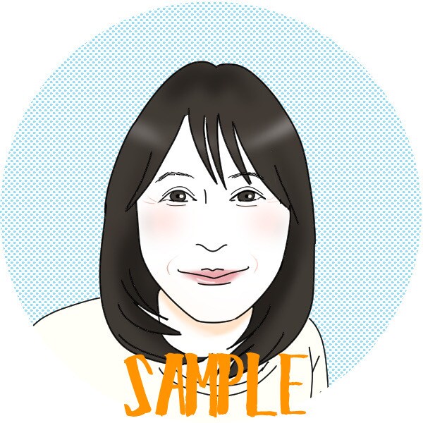 シンプル綺麗めおしゃれな似顔絵アイコンを作成します ⭐︎選べるくすみカラー！文字入れ無料！SNSアイコンにどうぞ イメージ10