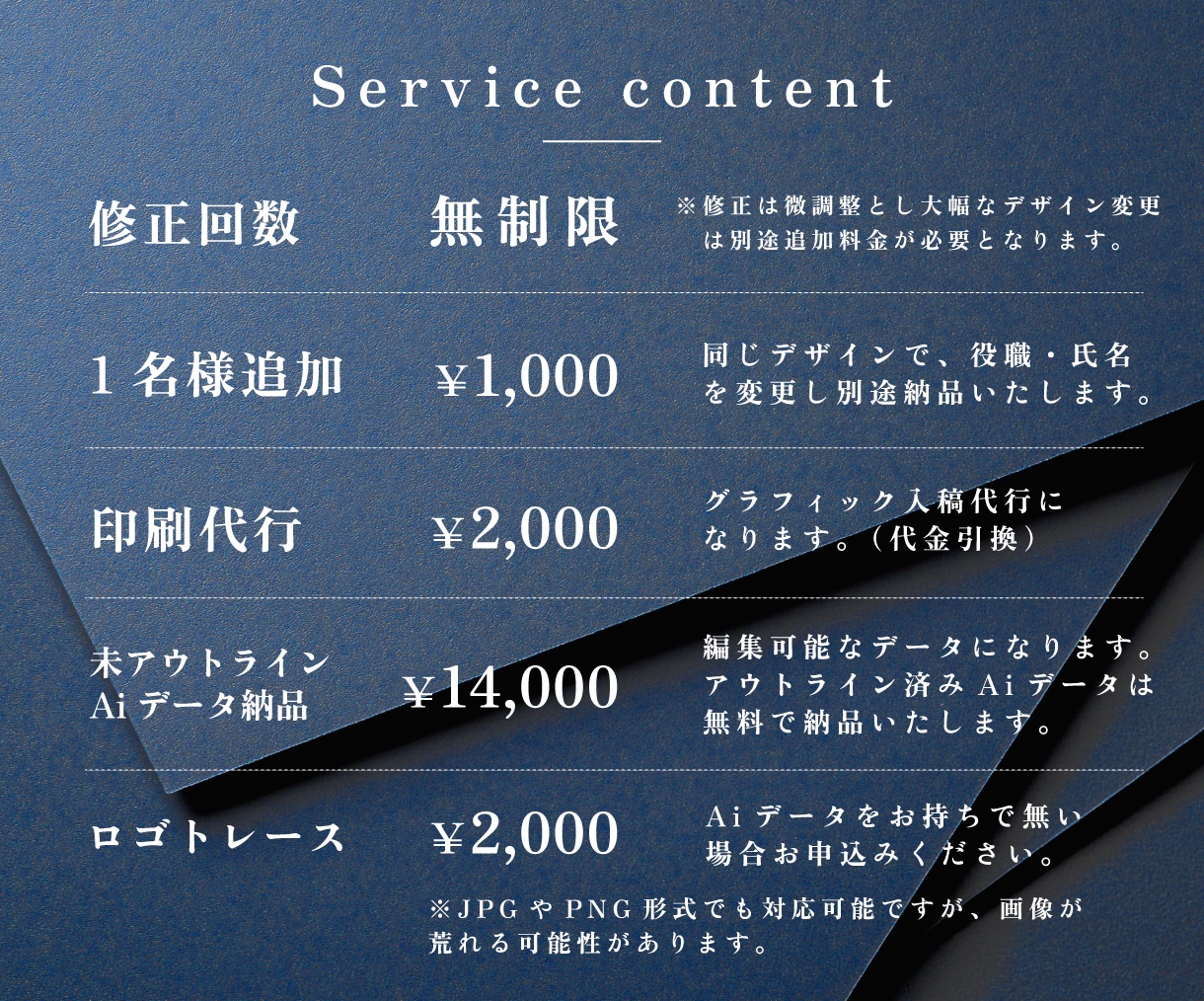 シンプルで洗練された名刺＆各種カードを作成します 記憶に残る印象的な名刺、ショップカードを低価格でご提供します イメージ3