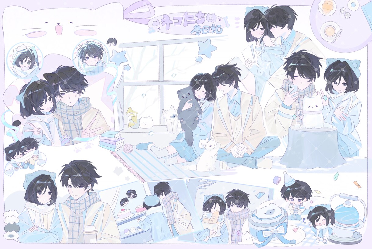 夢絵向けのイラストをお好みに合わせてお描きします 動作の指定やテーマの自由なリクエストにも対応可能です。 イメージ6