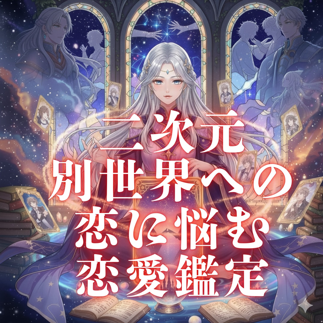 二次元・別世界への恋に悩む方々3000文字占います 物語の向こう側の彼から届いたメッセージを言語化します イメージ1