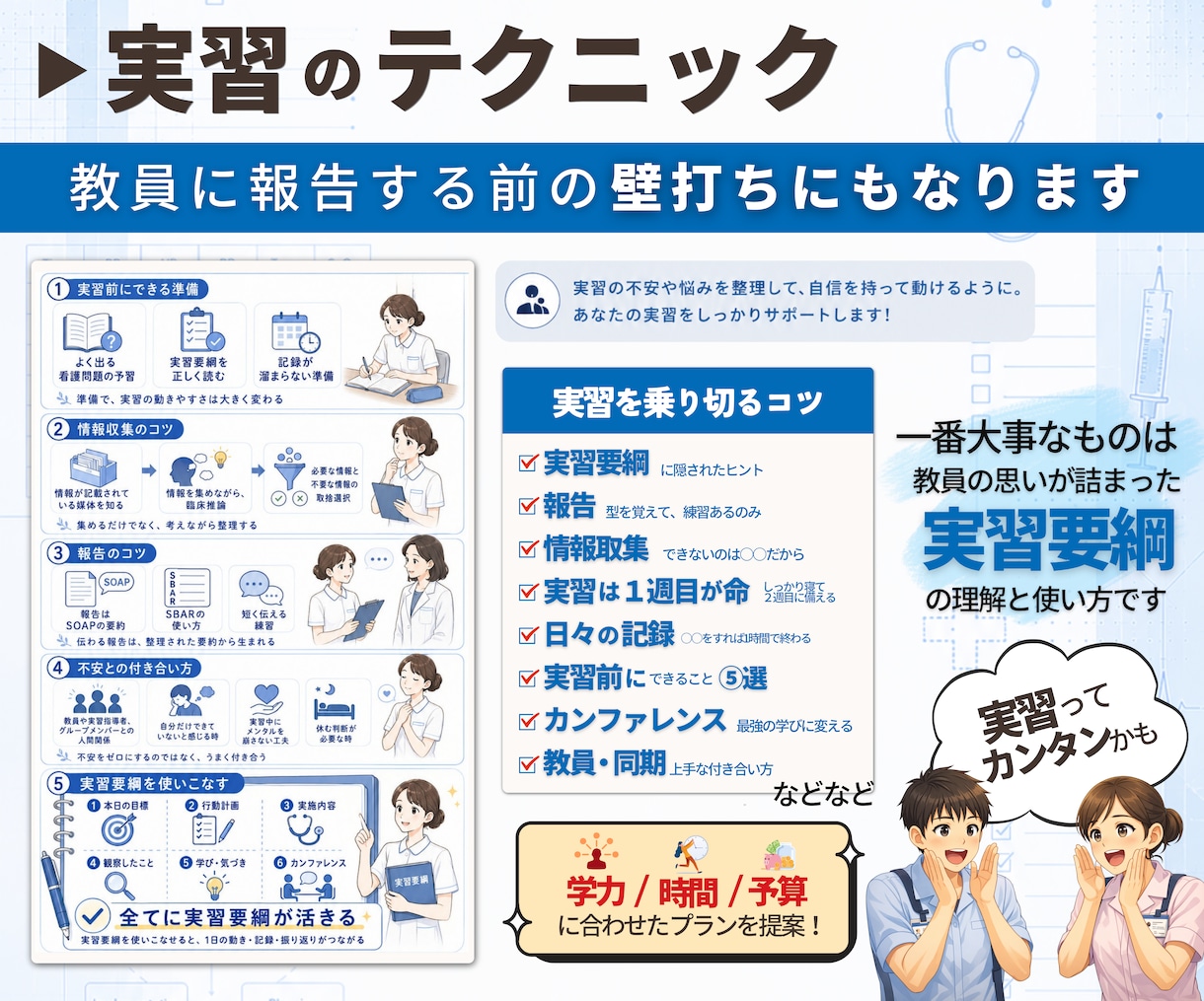 看護学生|看護師|オンライン個別指導します 画面OFF可 【短期集中】あなただけのプランを提案 イメージ3