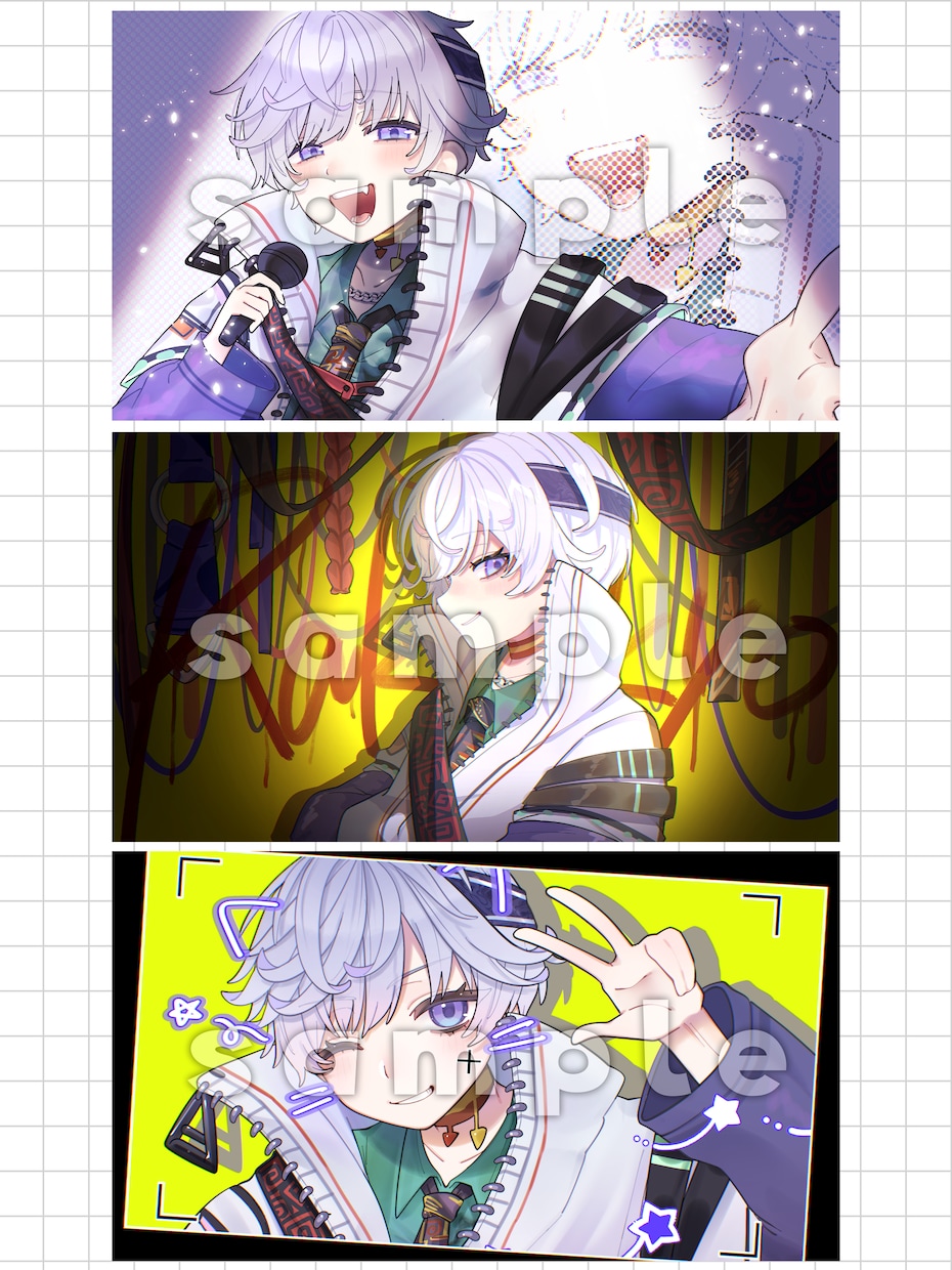 一枚絵イラストお描きします 安くて高クオリティなイラストを3枚納品！ イメージ2