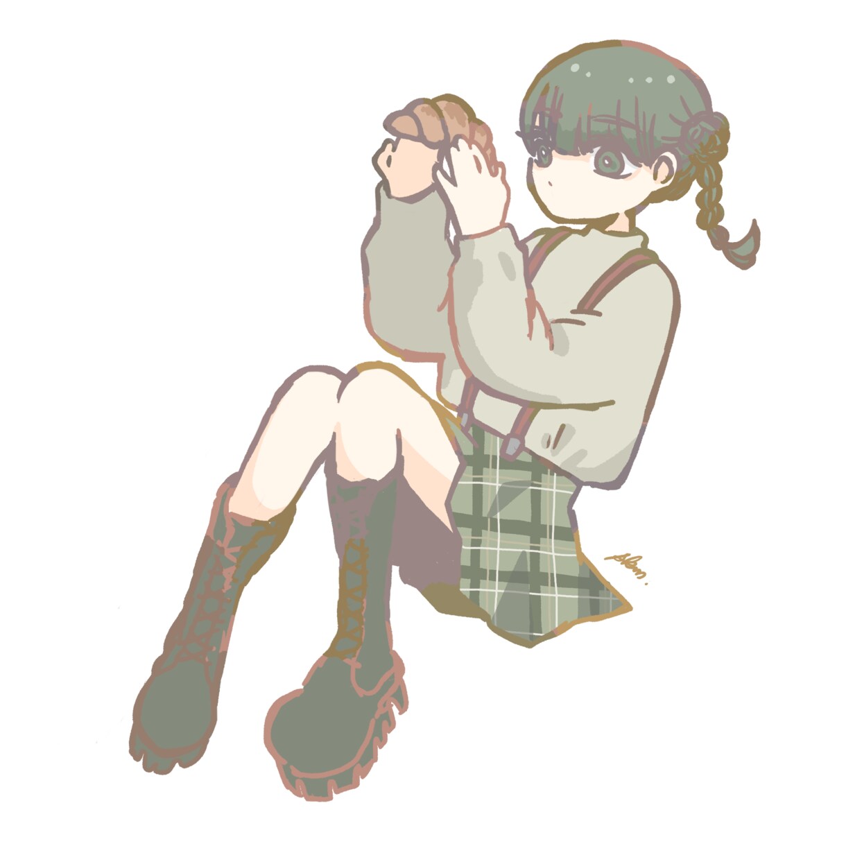 全身イラストを描きます ポップでゆるく淡いイラストを描きます！ イメージ7