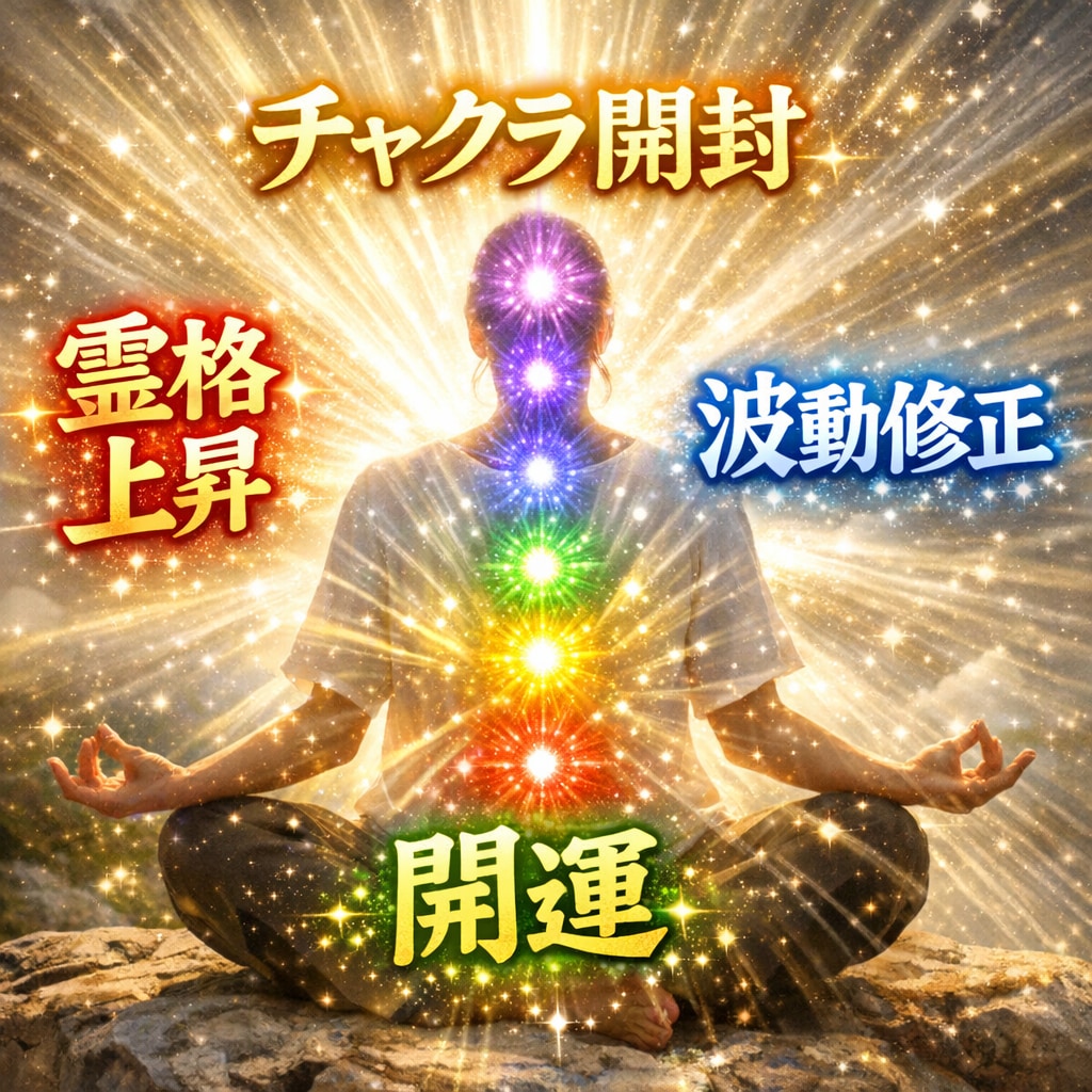 必見✨ ✡チャクラを開封して運気・霊格爆上げします ✨肉体波動が上昇し現実好転✨7つのチャクラ浄化をサービス!! イメージ1