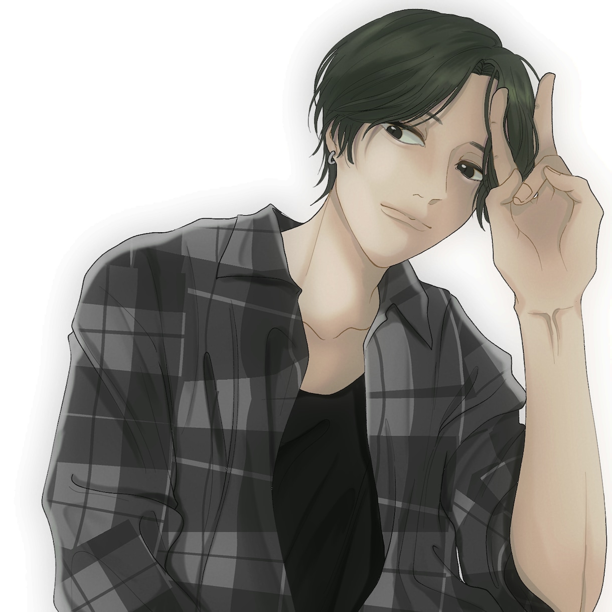 イラスト作成いたします アンニュイな女性や線の細めな男性などのイラストをお描きします イメージ4